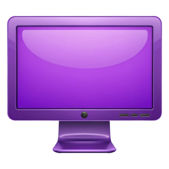 purple lcd wide screen monitor sticker