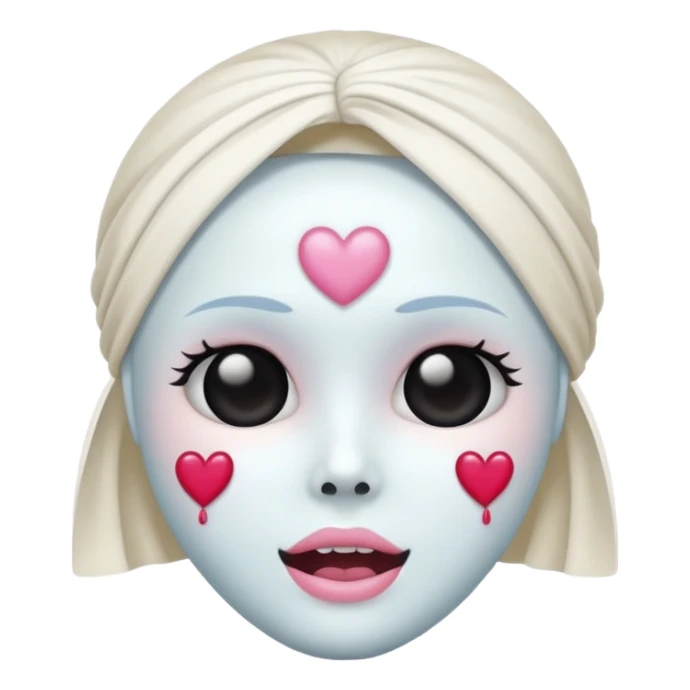 Make this 💀 with a 🎀 and some ✨ don’t make a backround and don’t change the original 💀  sticker