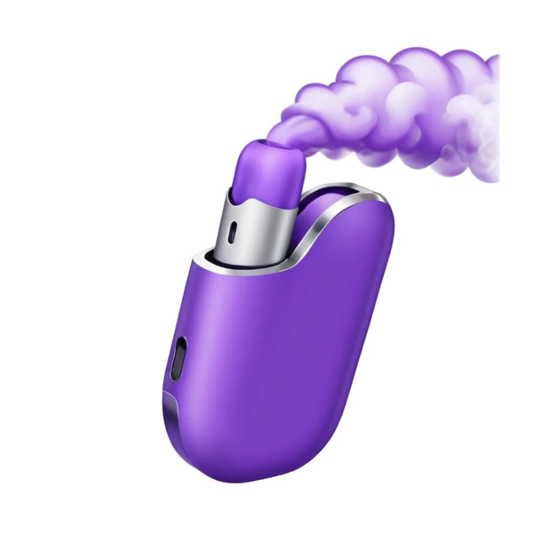 purple wave heets iqos cartoon style emoji sticker