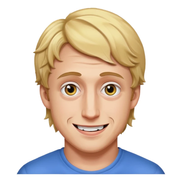 Logan Paul with a creepy smile sticker