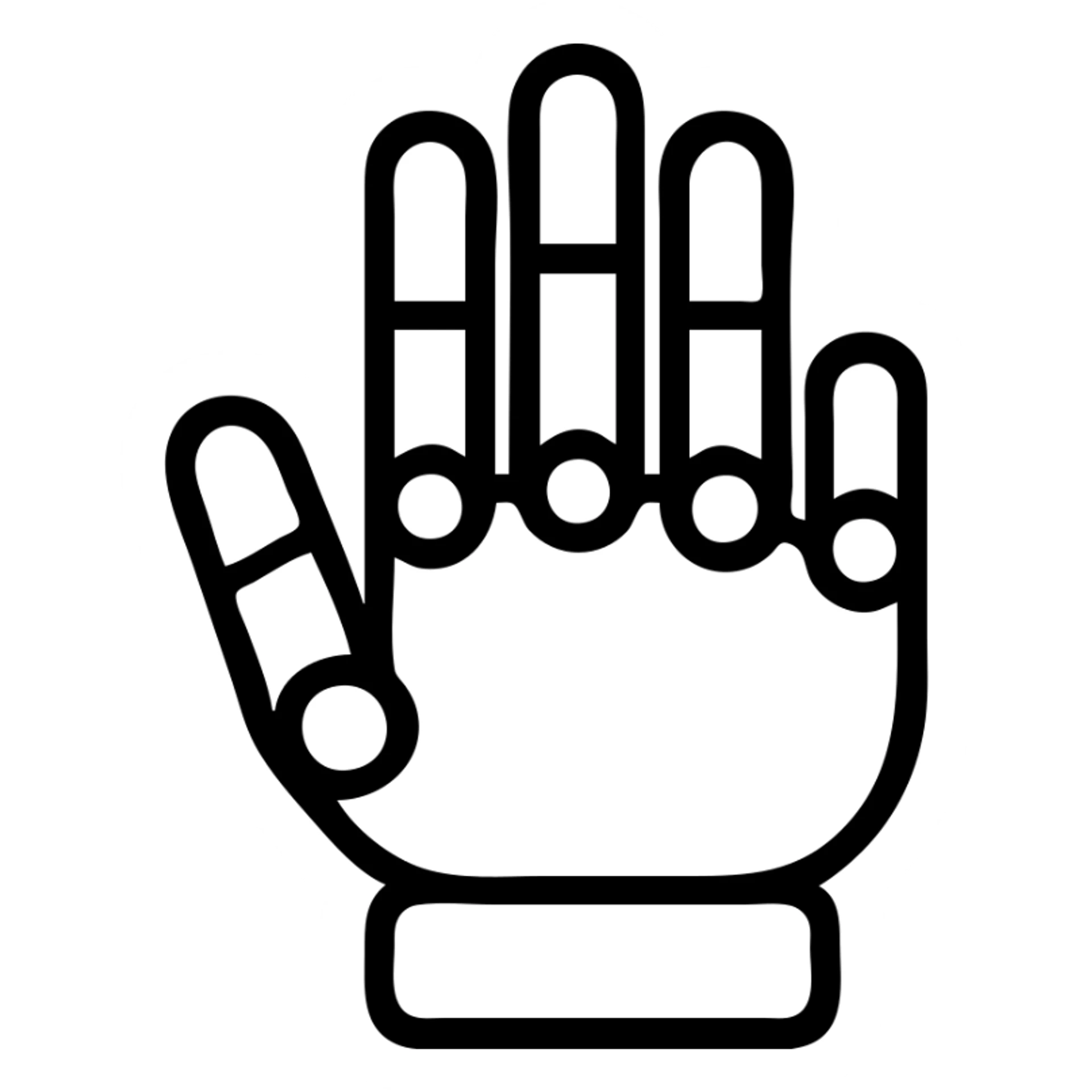 robotic hand sticker