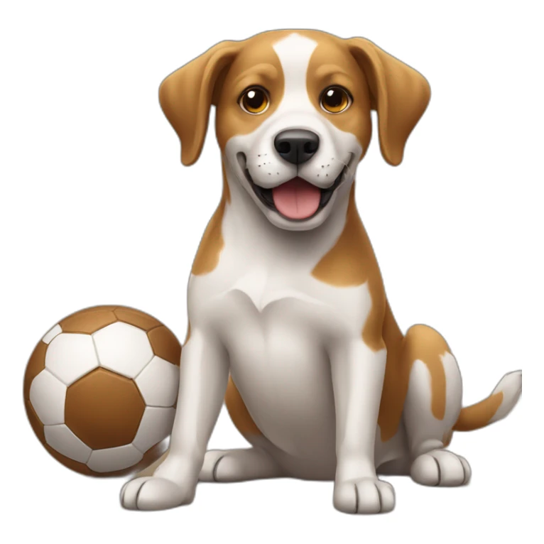 dog who play football sticker