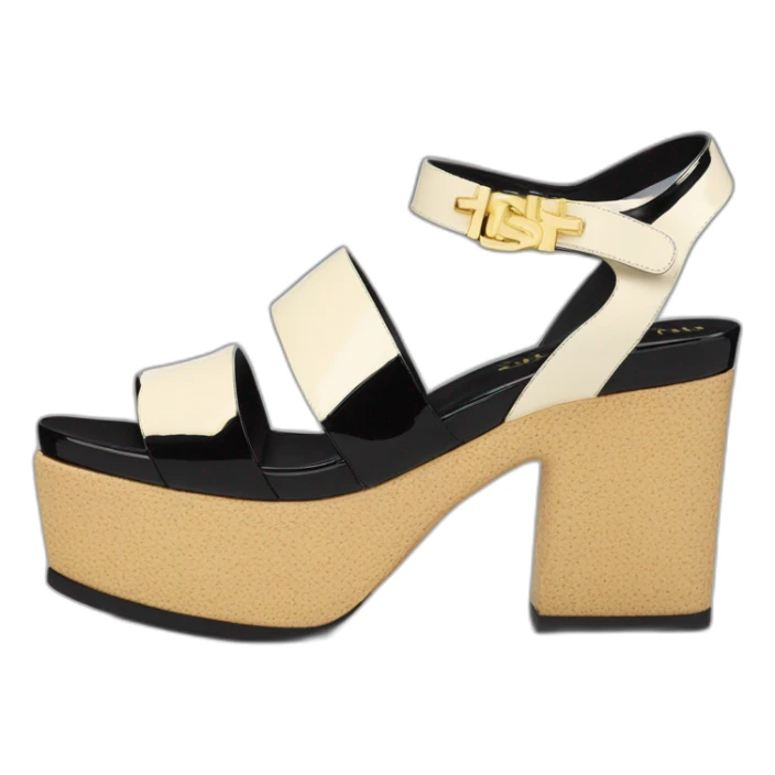 Ysl heel sandal TRIBUTE PLATFORM SANDAL black PATENT LEATHER sticker