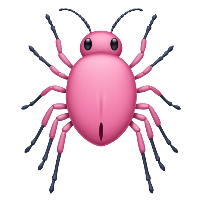 Pink tick sticker