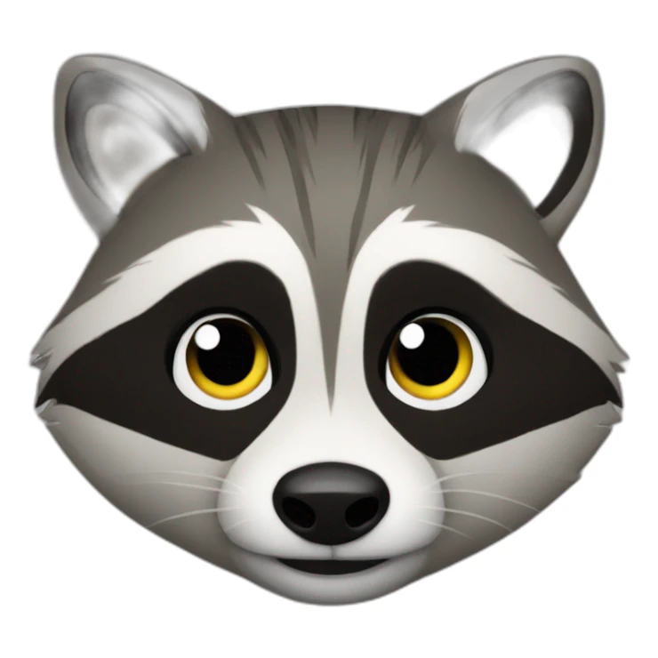 hype raccoon emoji sticker