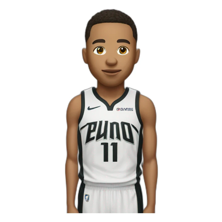 Dante Exum basketball black and white jersey sticker