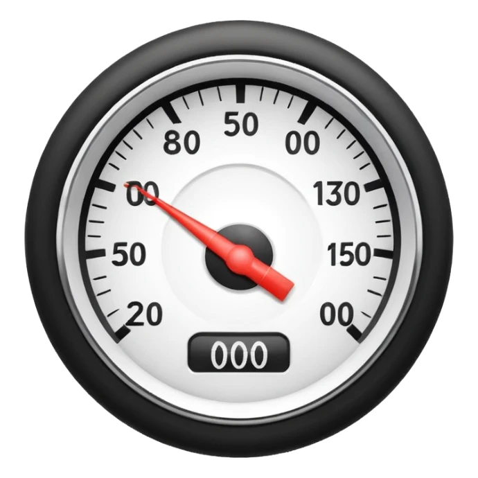 top half of simple speedometer icon for site navigation sticker