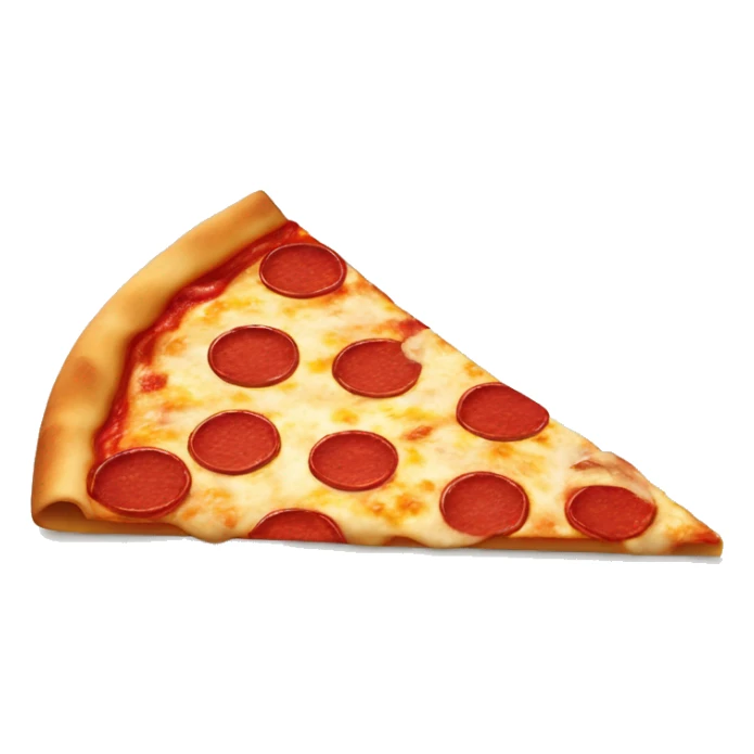Create a pepperoni piza slice shapped like a heart sticker