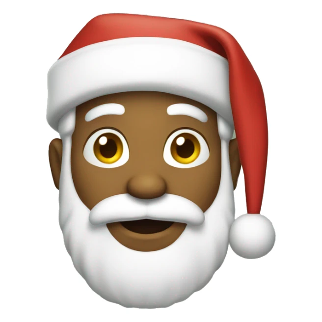 Hawaiian Santa sticker