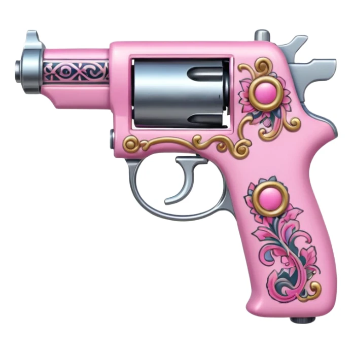 pink tattoo gun sticker