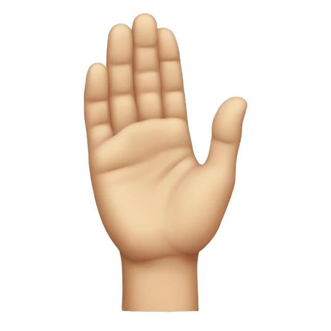 Human hand to the ear for listening  sticker