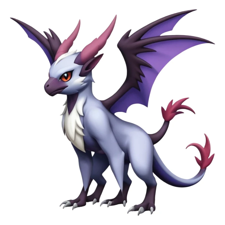 Absol-Noibat-Noivern-Hybrid (Full body) sticker