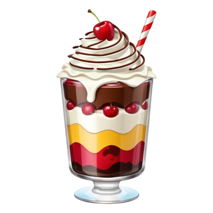 dessert in a glass sticker