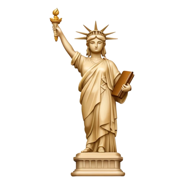 Statua de la libertad color beige sticker