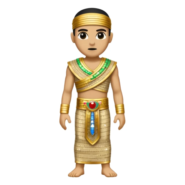 Imhotep The Mummy from Universal Monsters with beige sequin outfit sticker