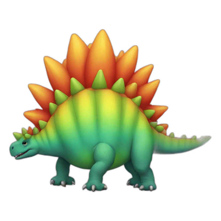 stegosaurus gay lgbt sticker