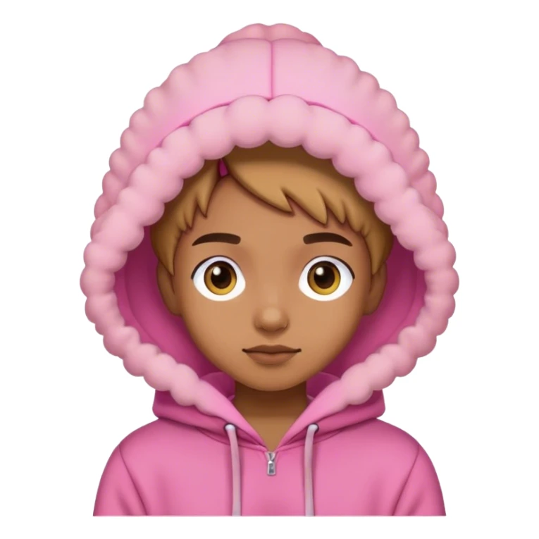 pink palm puff hoodie sticker