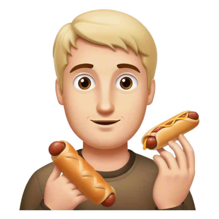 a man from newcastle with a sausage roll sticker