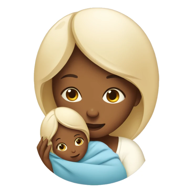 Mommy and baby born  sticker