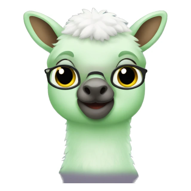 cria um emoji de olhinho verde sticker