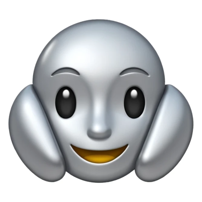 piece of ishiny metal sticker