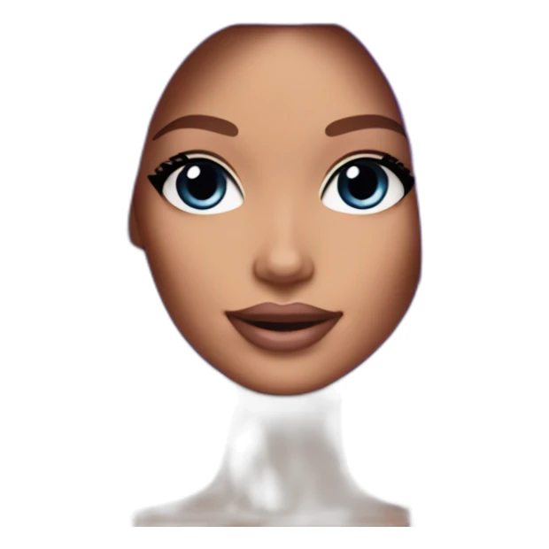 barbie pop star purple hair sticker