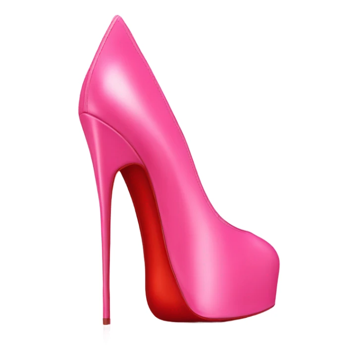 pink christian Louboutin high heels ￼ sticker