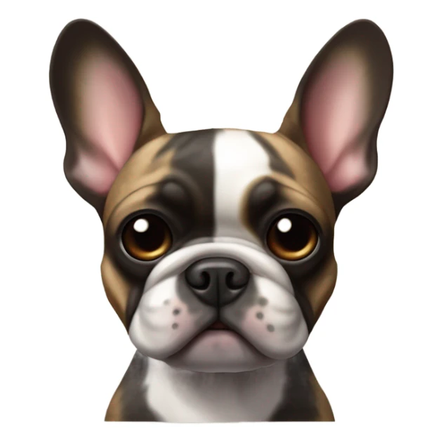 brindle french bulldog sticker