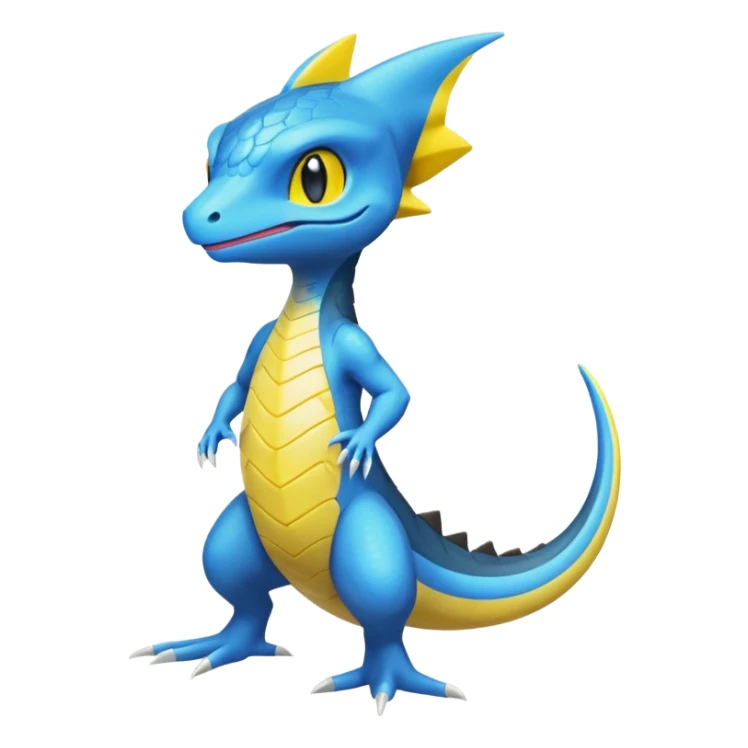 Haxorus-Axew-Fraxure-hybrid (full body) sticker