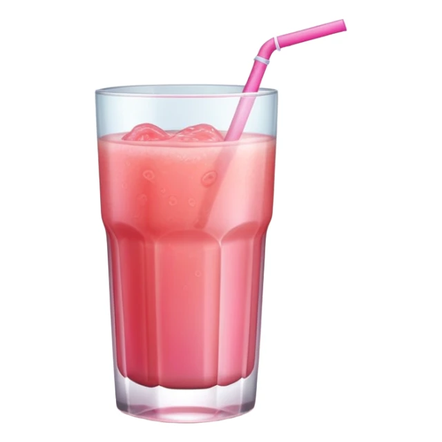 A glass of pink guava juice sticker