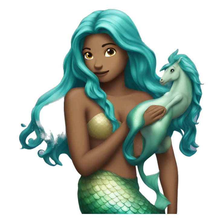 mermaid but with the top half of a horse sticker