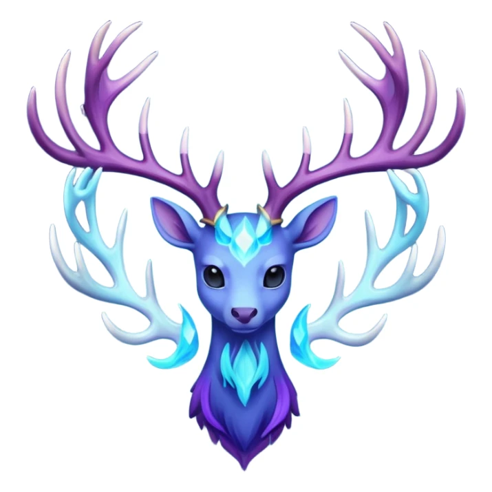 Pokemon legendary cian and purple  xerneas sticker