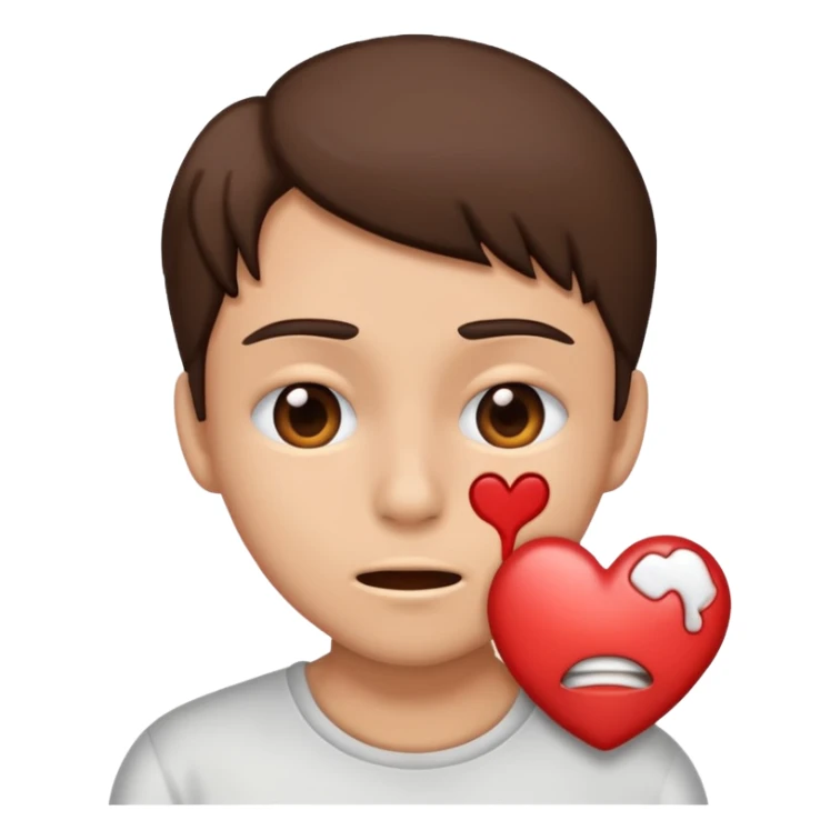 tearing up heart eyes sticker