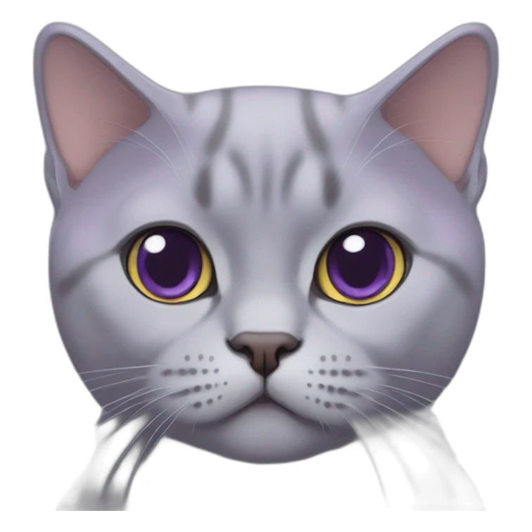 lilac british shorthair cat sticker