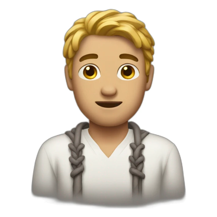 The man with his hands tied sticker