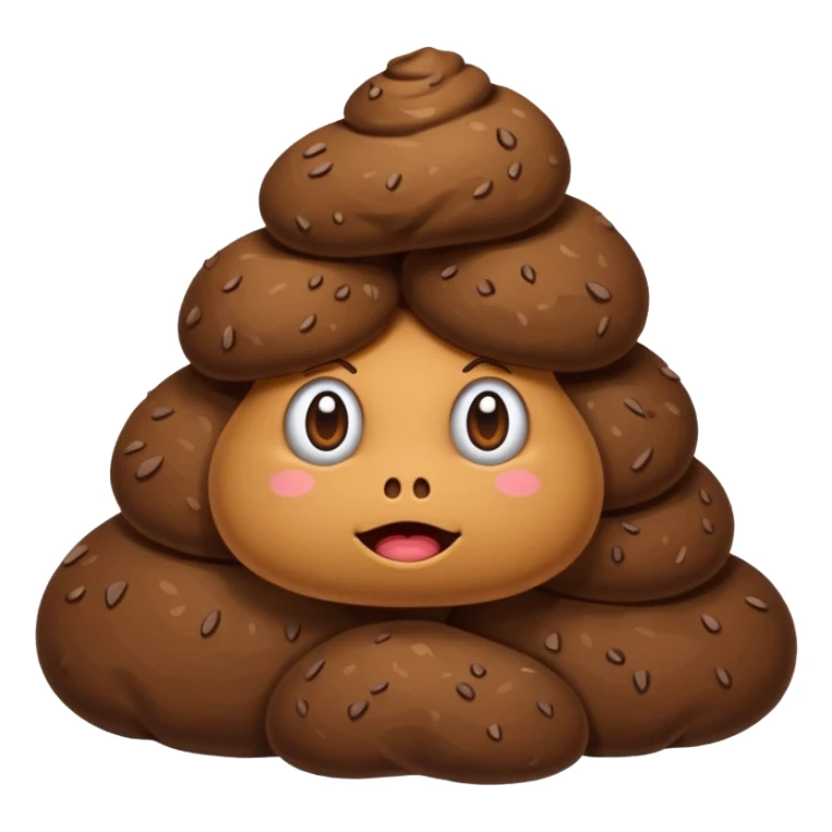  plain Pile of Poo on iOS sticker