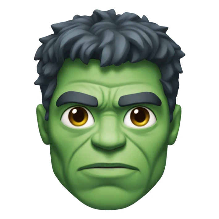 The hulk but with sky blue skin sticker