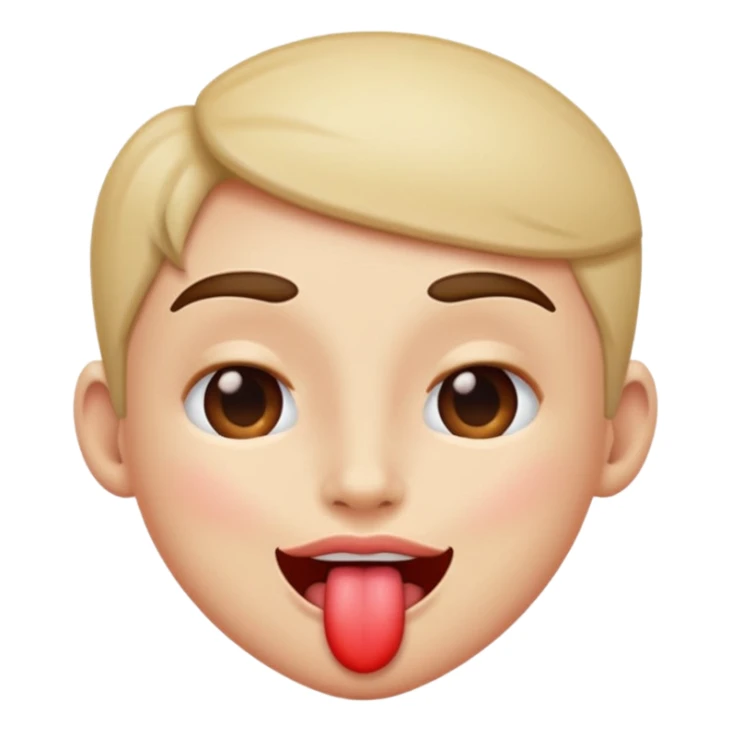 Person with heart eye winking and tongue out  sticker