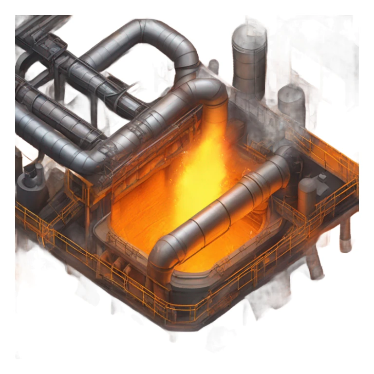 steel furnace sticker
