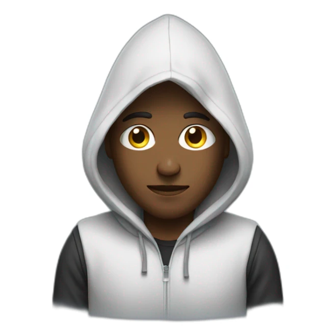 Man with hoodie written Allyis on it sticker