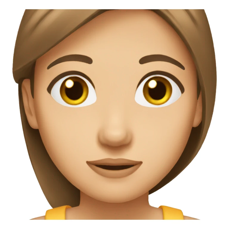 girl-with-brown-straight-hair-brown-eyes sticker