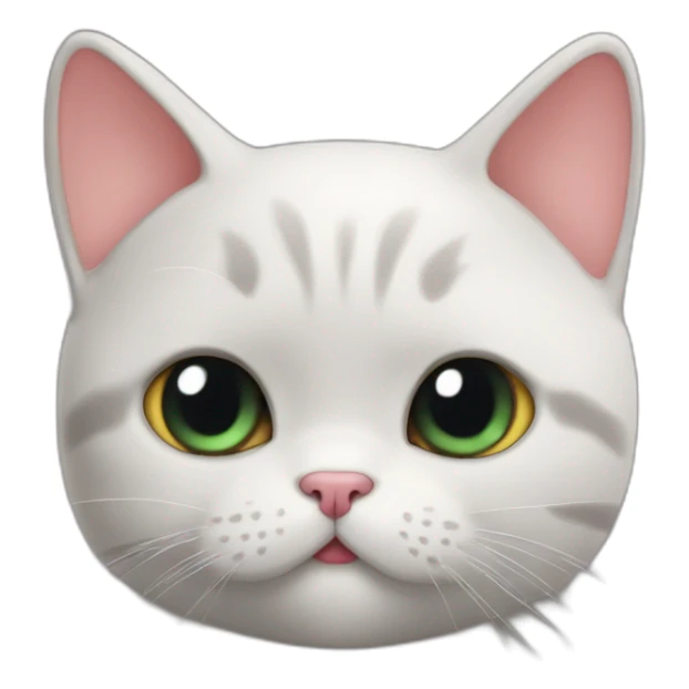 Cat (british shorthair) poopes out a big heart sticker