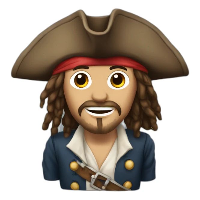 Jack Sparrow Who carries the French flag sticker