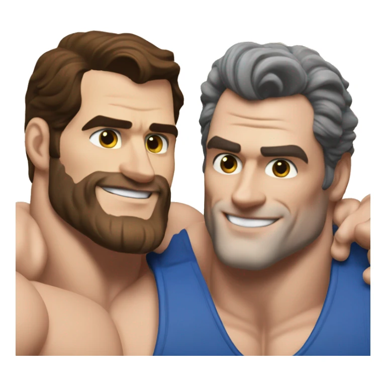  Henry cavill and henry cavill embrace bodybuilders realistic sticker