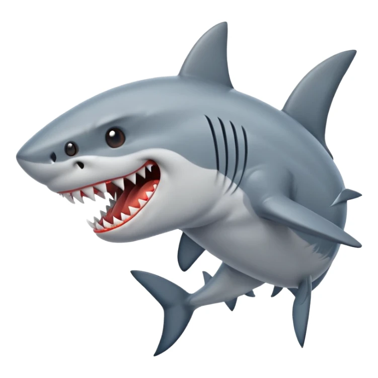 Uno de un perro tiburón sticker