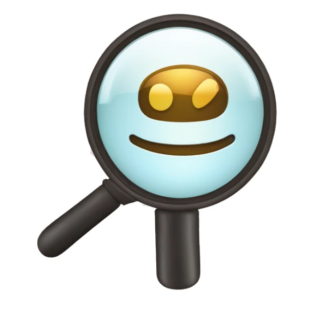 Logo for SAIPEK AI App Entoty recognition, magnifying glass sticker