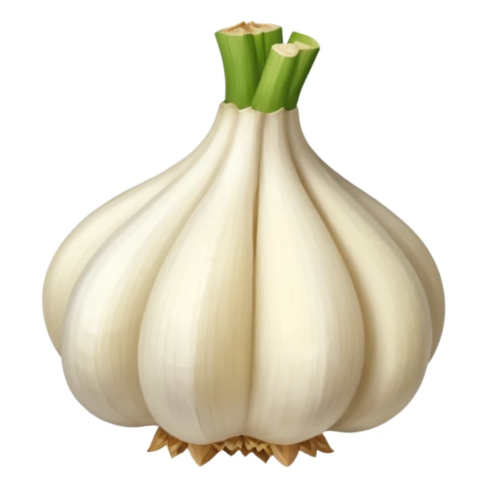 minced garlic emoji - garlic clove with cubed garlic sticker