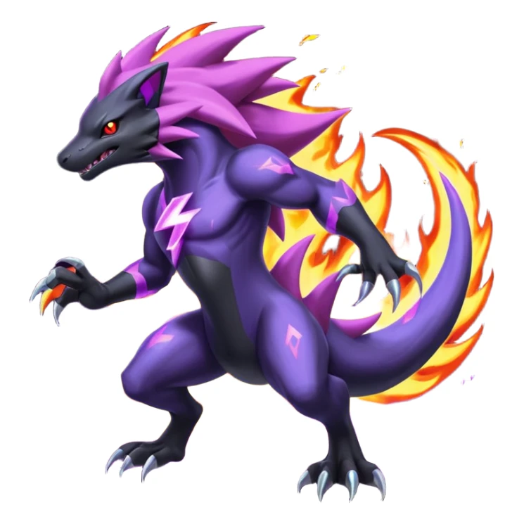  Shiny Zoroark-Salandit-Zekrom-fusion sticker