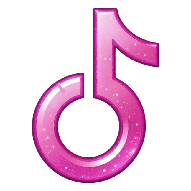 glitter pink symbol TikTok sticker