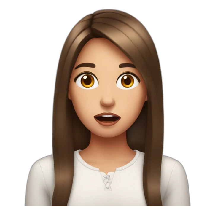 girl-with-red-manicure-is-shocked sticker